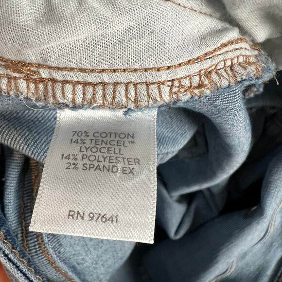 J Jill Jeans Womens 12 Straight Stretch Leg Authentic Fit Slim Leg Blue Ankle - Picture 8 of 9